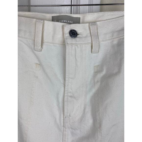 Everlane Women's 25 THE GARDENER Cream Denim Straight Maxi Skirt - Picture 2 of 7